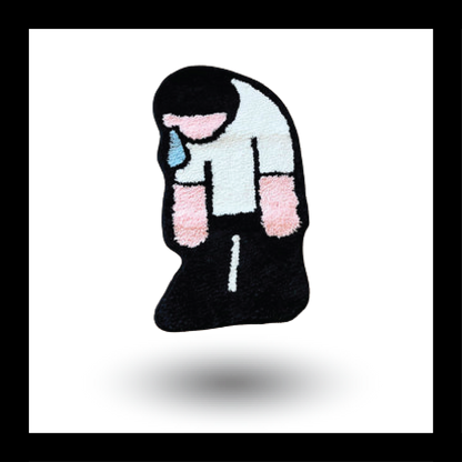 Depressed Man Fluffy Tufted Carpet - My Store