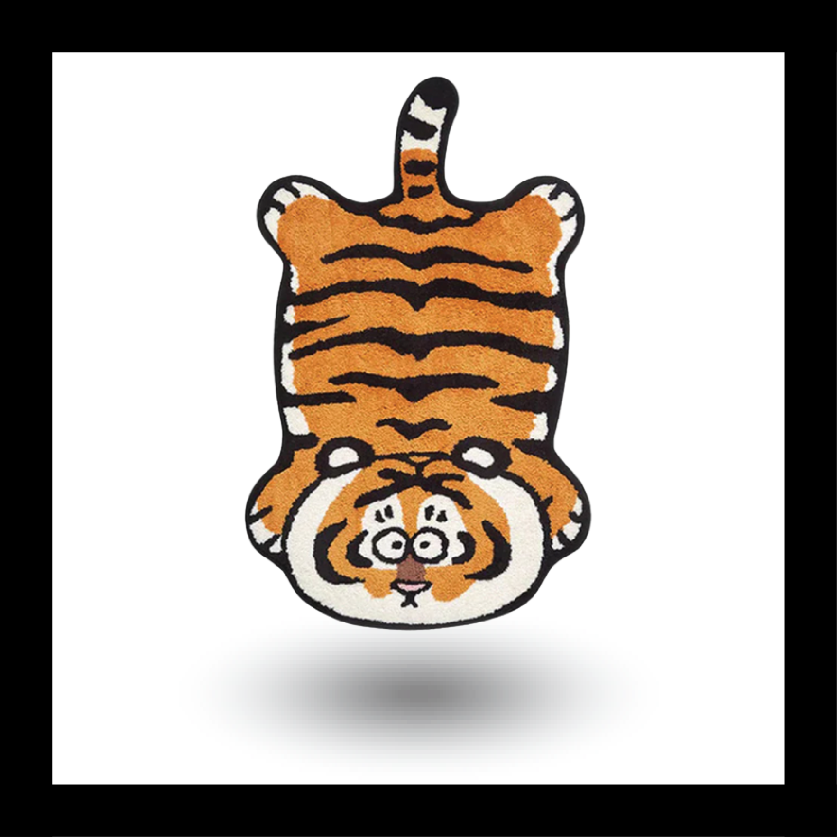 Upside Down Tiger Fluffy Tufted Carpet - My Store