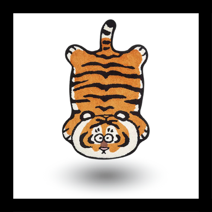 Upside Down Tiger Fluffy Tufted Carpet - My Store
