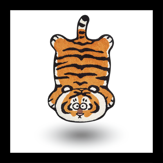 Upside Down Tiger Fluffy Tufted Carpet - My Store