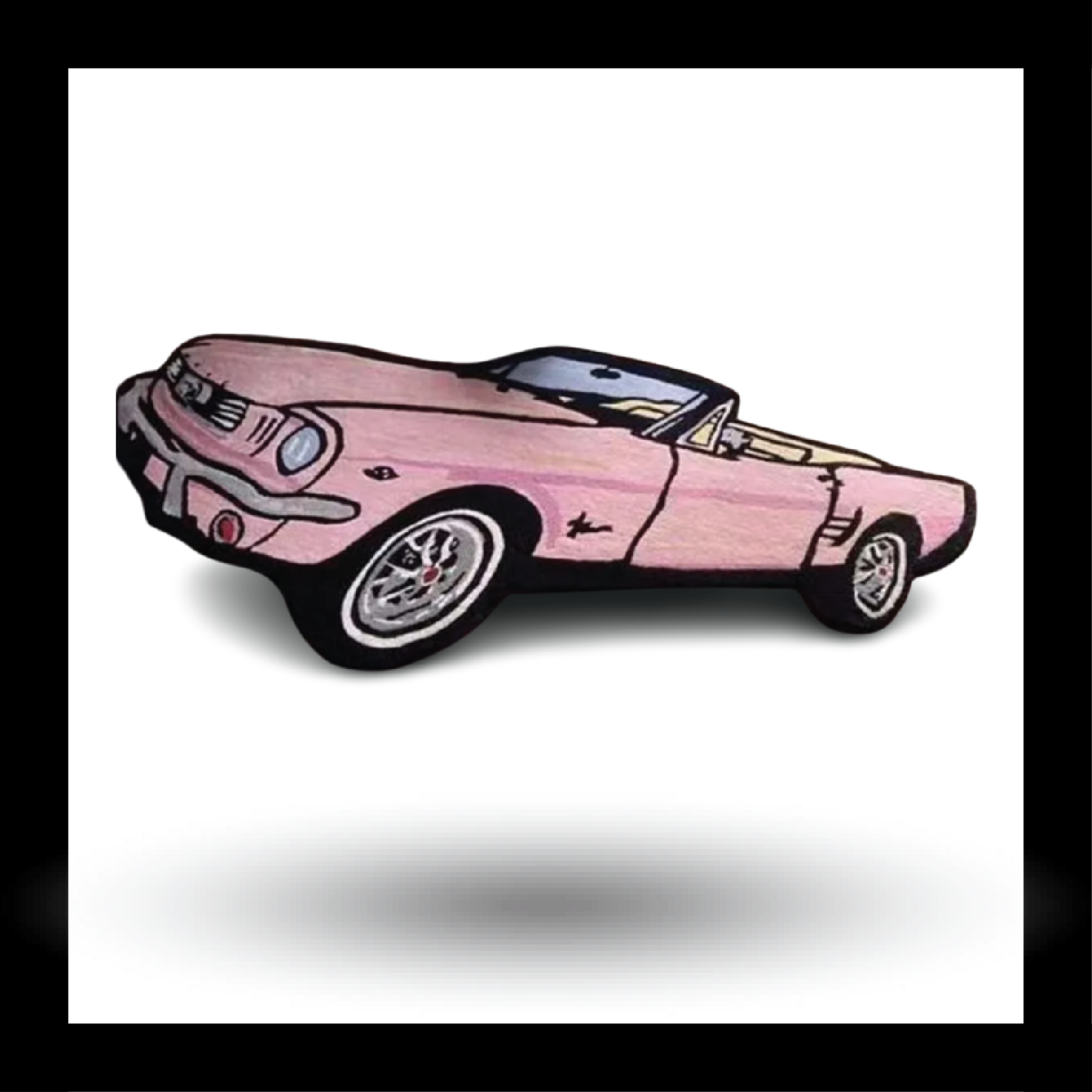 Racing Car Fluffy Tufted Carpet (Pink) - My Store