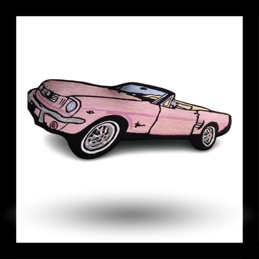 Racing Car Fluffy Tufted Carpet (Pink) - My Store