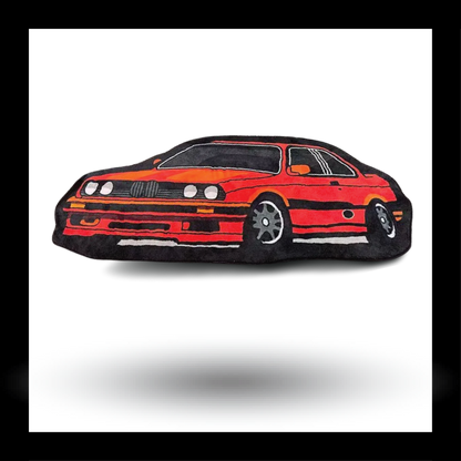 Racing Car Fluffy Tufted Carpet (Red) - My Store