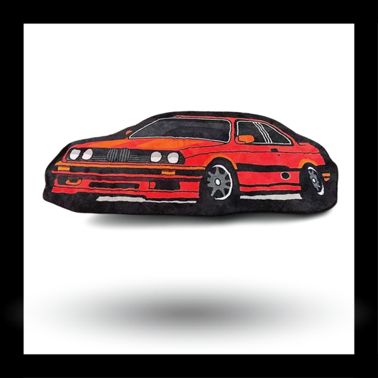Racing Car Fluffy Tufted Carpet (Red) - My Store