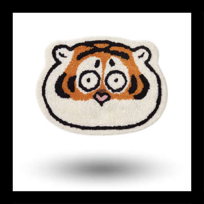 Tiger Face Thick Plush Carpet - My Store
