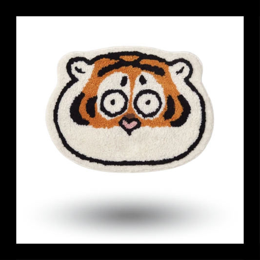 Tiger Face Thick Plush Carpet - My Store