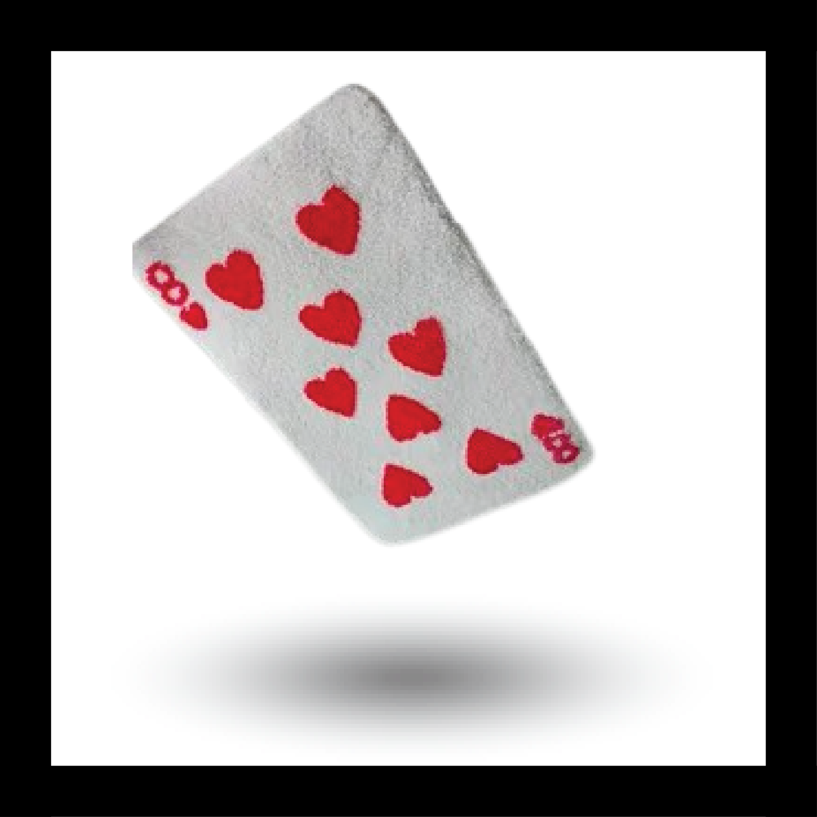 Love Poker Card Fluffy Tufted Carpet (Red) - My Store