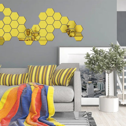 Hexagon Mirrors (12PCs) - My Store