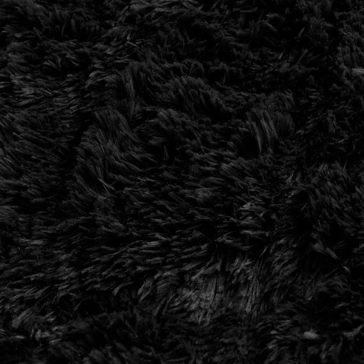 Black Plain Plush Carpet