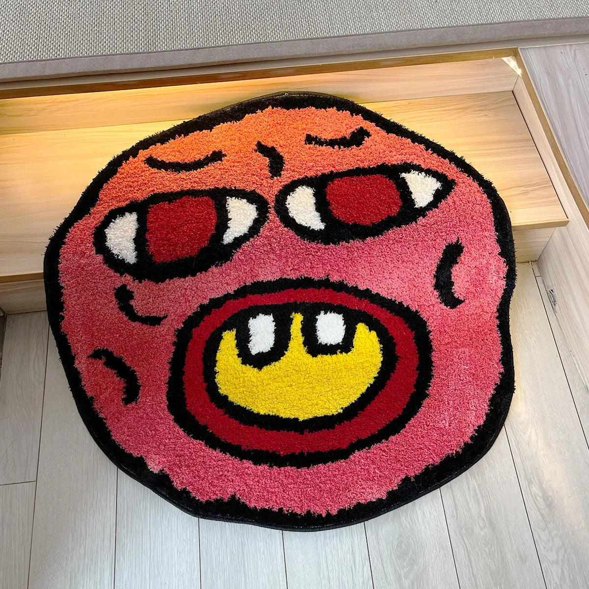 Cherry Bomb Fluffy Tufted Carpet (Dark Pink) - My Store