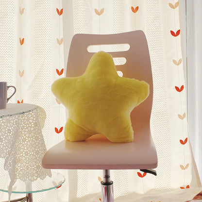 Yellow Plush Star Pillow - My Store