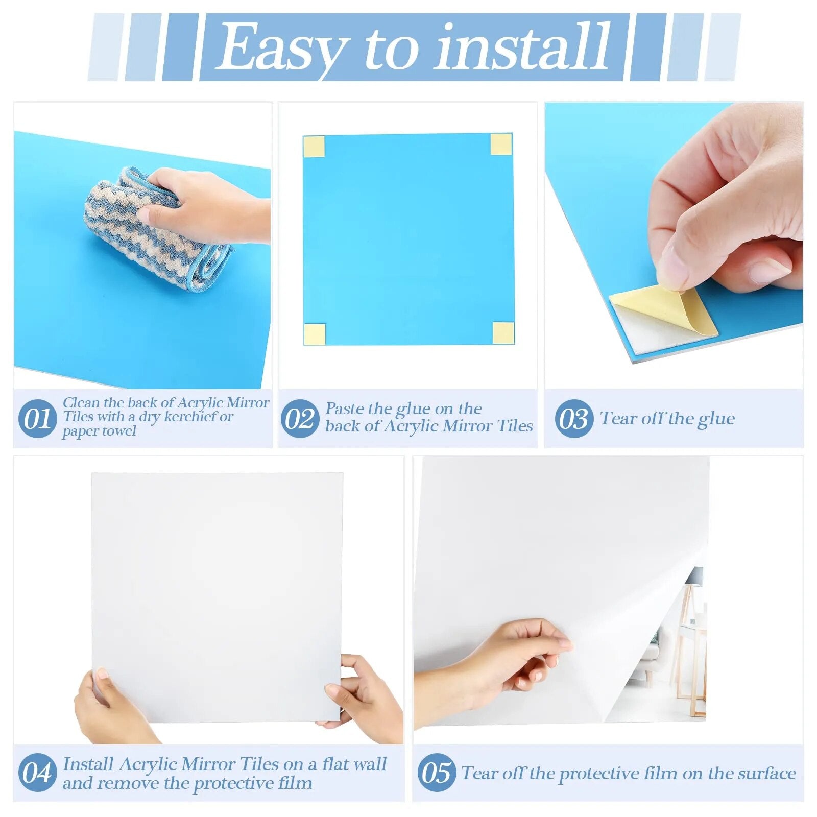 Square Mirrors (4PCs) - My Store