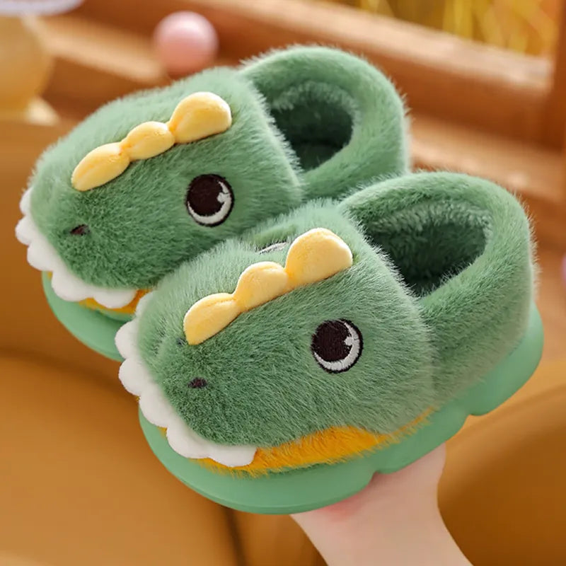 Dinosaur Plush Slippers - My Store
