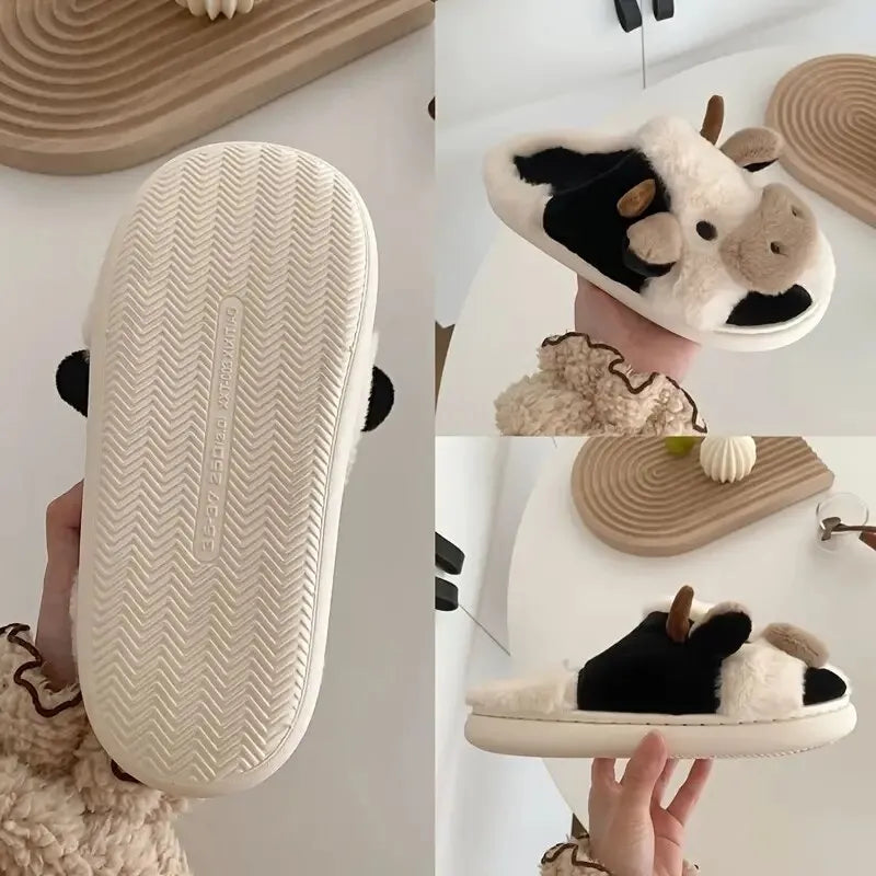 Cow Slippers - My Store