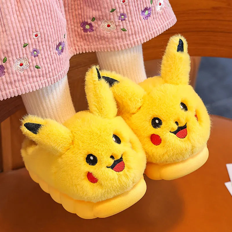 Pikachu Plush Slippers - My Store