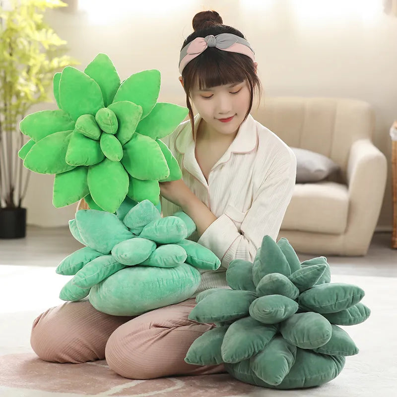 Succulent Plush Stuffed Pillow (Green) - My Store