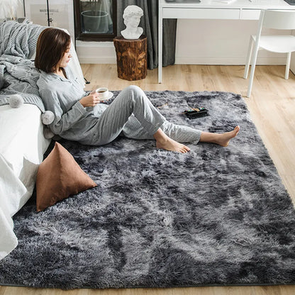 White Plain Plush Carpet