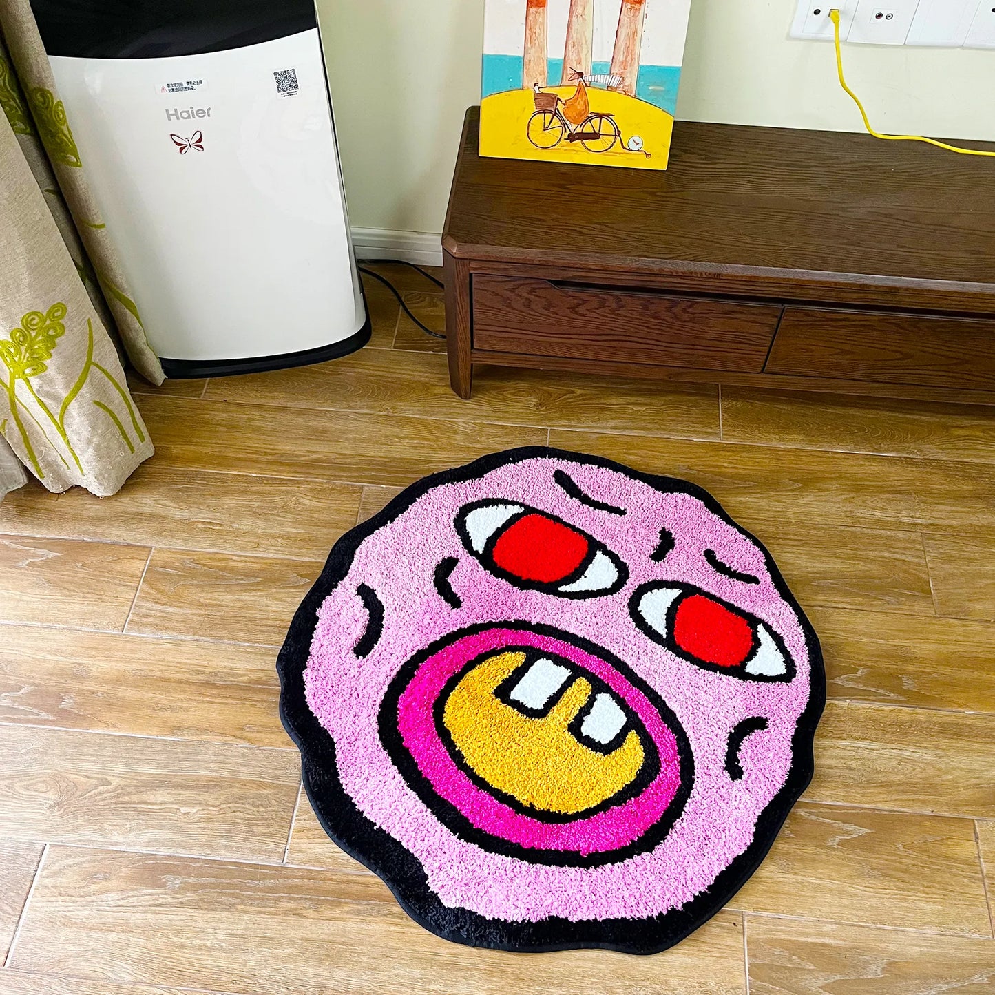 Cherry Bomb Fluffy Tufted Carpet (Pink) - My Store