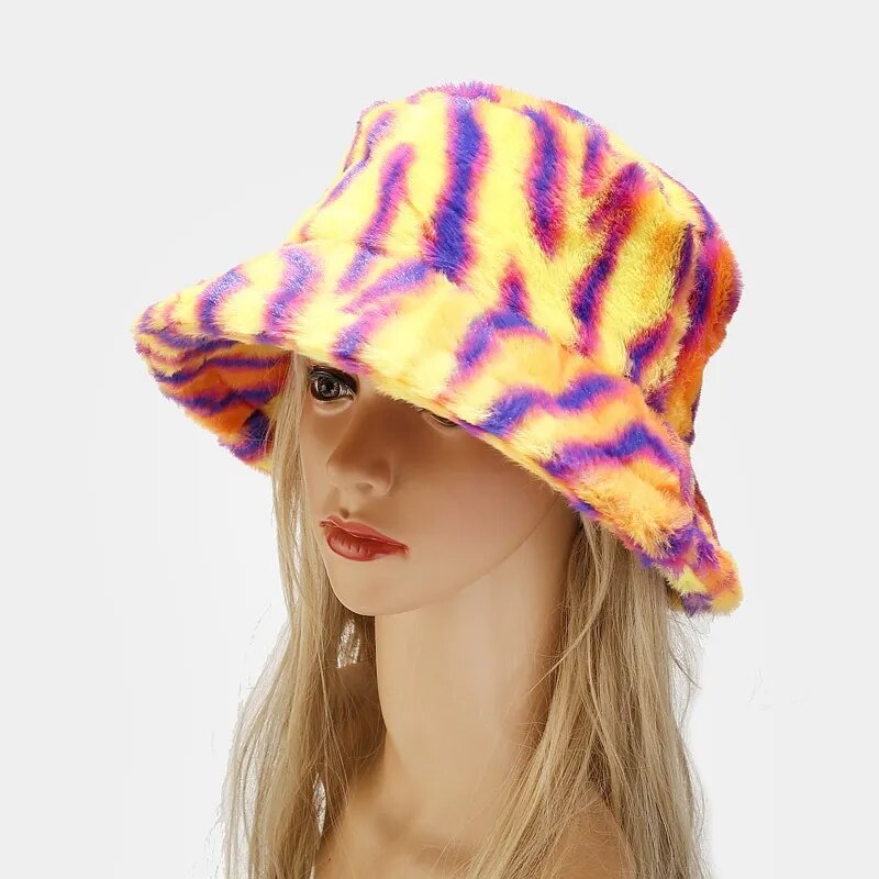 Fluffy Plush Bucket Hat