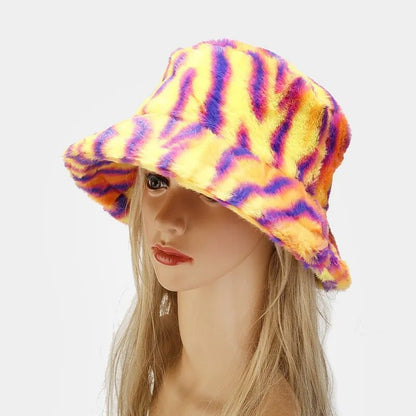 Fluffy Plush Bucket Hat