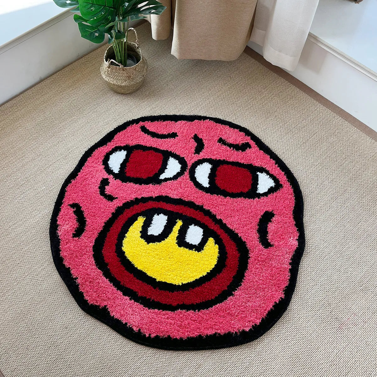 Cherry Bomb Fluffy Tufted Carpet (Dark Pink) - My Store