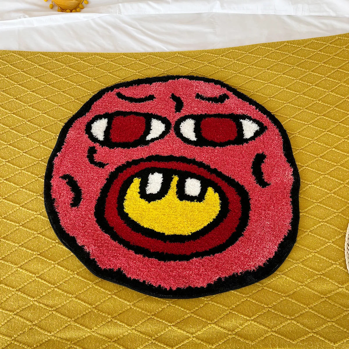 Cherry Bomb Fluffy Tufted Carpet (Dark Pink) - My Store