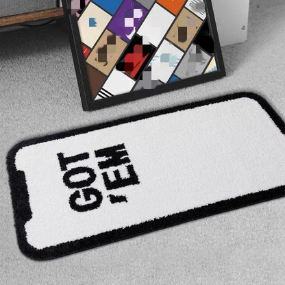 GOT 'EM IPhone Fluffy Tufted Carpet (White) - My Store