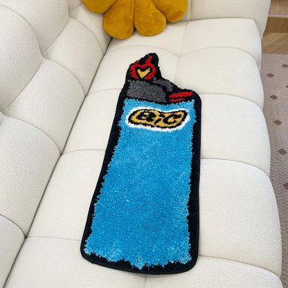 Blue Lighter Fluffy Tufted Carpet - My Store
