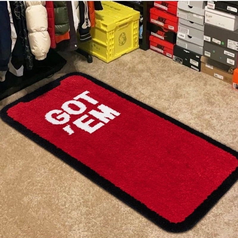 GOT 'EM IPhone Fluffy Tufted Carpet (Red) - My Store