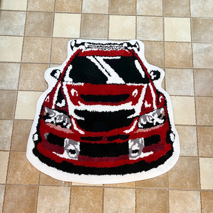 Racing Car Red Tufted Carpet