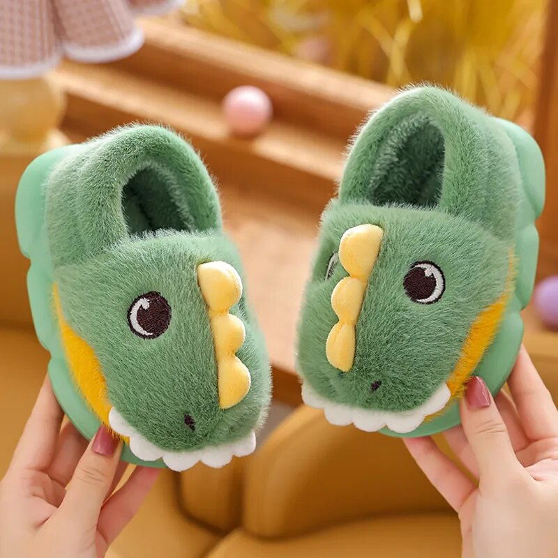 Dinosaur Plush Slippers - My Store