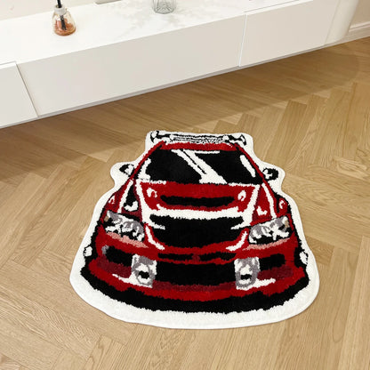 Racing Car Red Tufted Carpet