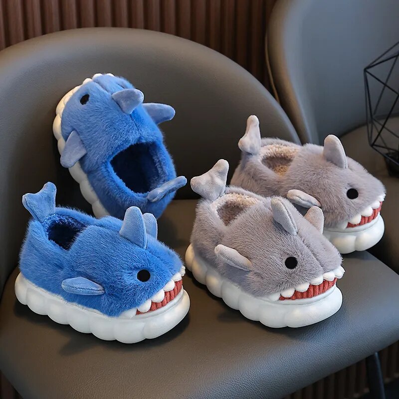 Shark Plush Slippers - My Store