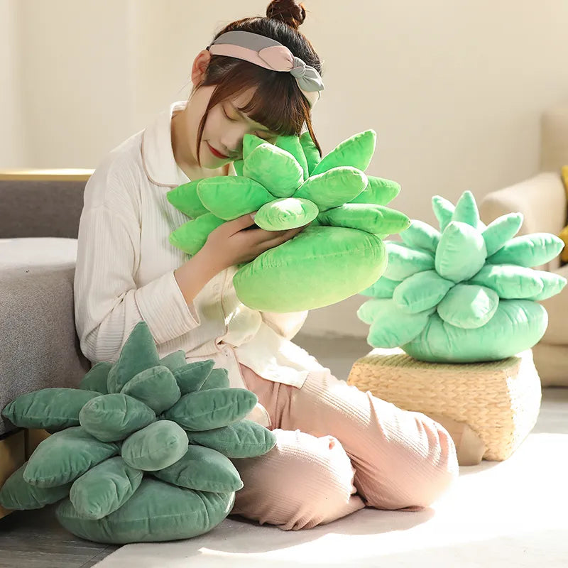 Succulent Plush Stuffed Pillow (Light Green) - My Store
