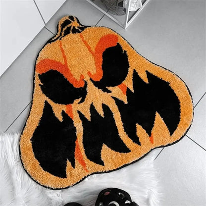 Skull Face Plush Tufted Carpet