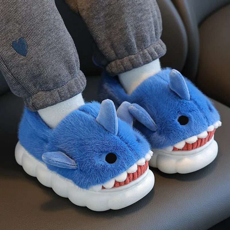 Shark Plush Slippers - My Store