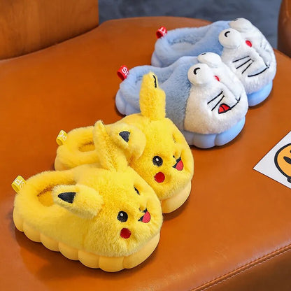 Pikachu Plush Slippers - My Store