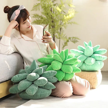 Succulent Plush Stuffed Pillow (Light Green) - My Store