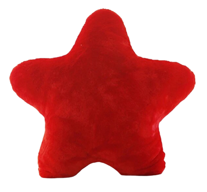 Red Plush Star Pillow - My Store