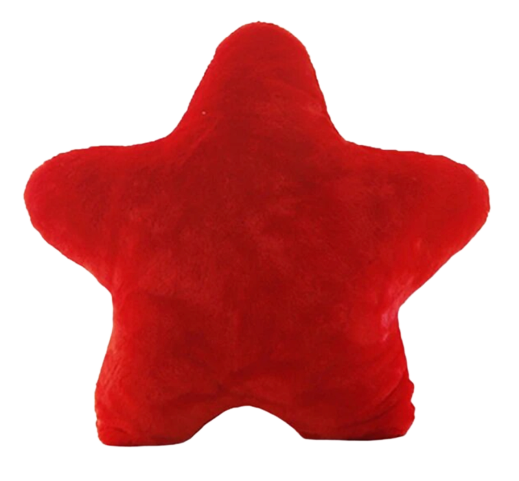 Red Plush Star Pillow - My Store