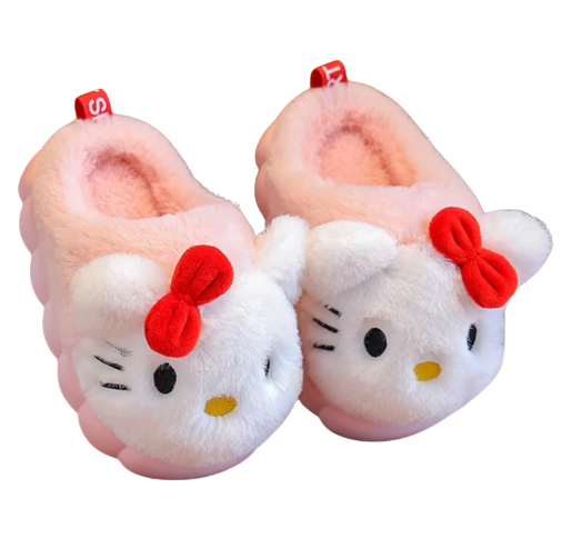 Hello Kitty Plush Slippers - My Store