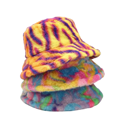Fluffy Plush Bucket Hat