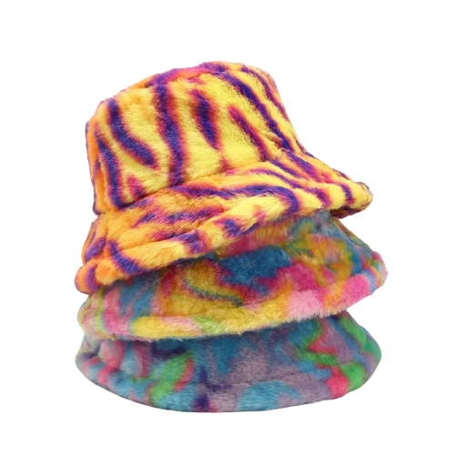 Fluffy Plush Bucket Hat