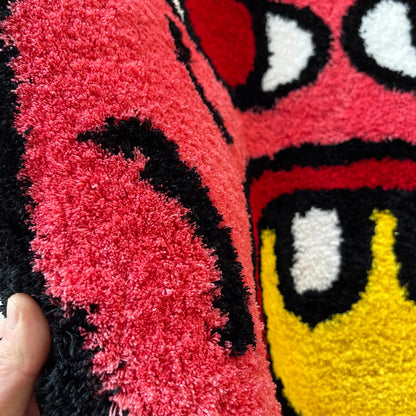 Cherry Bomb Fluffy Tufted Carpet (Dark Pink) - My Store