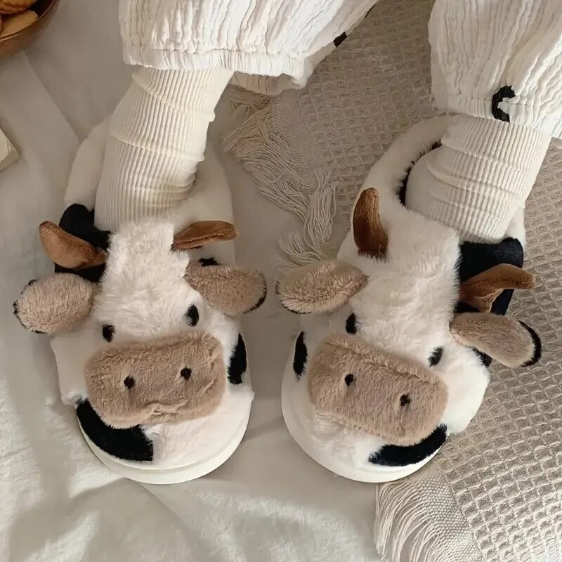 Cow Slippers - My Store