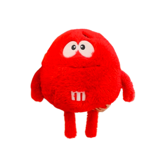 Red Plushy M&M Fluffy 'Squeezy' - My Store