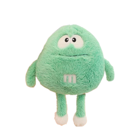 Green Plushy M&M Fluffy 'Squeezy' - My Store