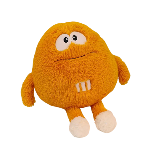 Yellow Plush M&M Fluffy 'Squeezy' - My Store