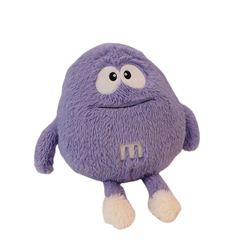 Purple Plushy M&M Fluffy 'Squeezy' - My Store