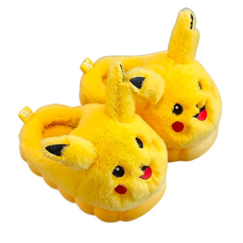 Pikachu Plush Slippers - My Store